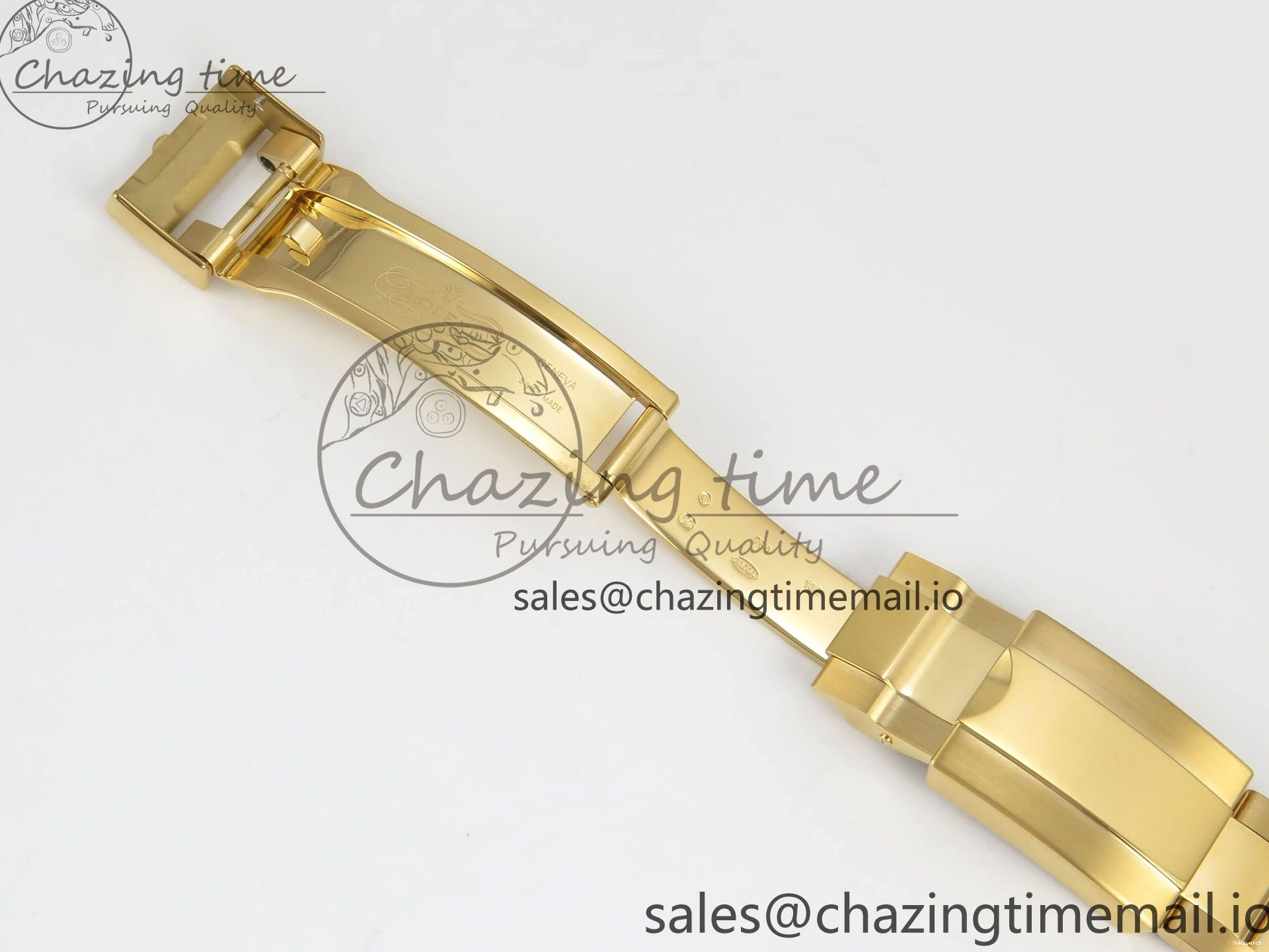 Bezel YG Crystals MPF SA4801 Skeleton Bracelet Custom 40mm Modded Green Dial Daytona on 0427